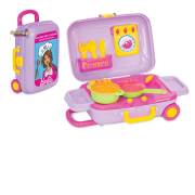 Barbie Oyuncak Mutfak Set Bavulum Çek Çekli Kilitli 03478