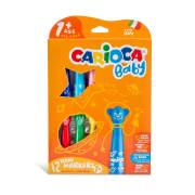 Carioca Teddy Jumbo Bebek Süper Yıkanabilir Keçeli Boya Kalemi 12li