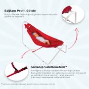 Holmen Burgaz Hamak - Kırmızı