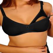 Safemom Klasik Emzirme Sütyeni Siyah 95