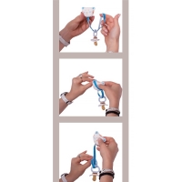 Sevi Bebe Emzik Tutucu Kedi - Mavi