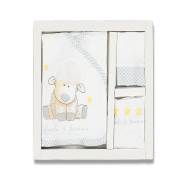 Leylek 4244-Erkek 5 Parça Kuzulu Zıbın Seti 0-3AY