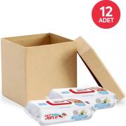 Baby Turco Beyaz Sabun Kokulu Islak Havlu Kapaklı 90lı-12 adet