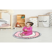 Safemom Oyun Matı 90x90 cm - Pembe Ayıcık
