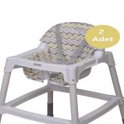 Lava Baby Mama Sandalyesi Minderi - Sarı Çizgili-2 Adet