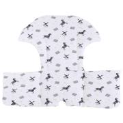 SafeMom Müslin Mama Sandalyesi Minderi - Zebra-2 Adet