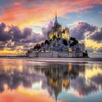 Clementoni 1000 Parça Fransa Mont Saint Michel Manastırı Puzzle