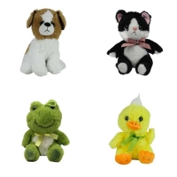 Peluş Oyuncak Hayvanlar 27 Asorti Karışık 17 Cm