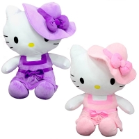 Peluş Hello Kitty Elbiseli Şapkalı 50Cm