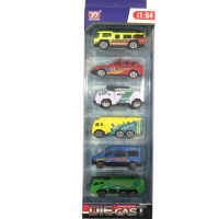Die Cast Metal 6 lı Araba 068-37