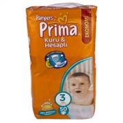 Prima Kuru ve Hesaplı Midi İkiz Paket 3 Numara 50 Adet 4-9 kg