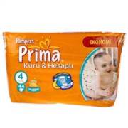 Prima Kuru ve Hesaplı Maxi İkiz Paket 4 Numara 44 Adet 7-18 kg