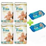 Prima Premium Care No:3 Midi 4lü Paket 4-9 Kg 2 Adet Pampers Islak Mendil Hediyeli