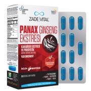Zade Vital Panax Ginseng Ekstresi ve Prebiyotik İçeren Takviye Edici Gıda 30 Bitkisel Kapsül