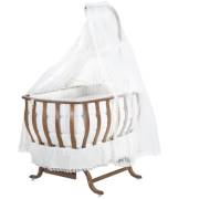 Bebetti 230 Otantik Ceviz Beşik+Tekstil Seti