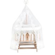 Bebetti 280D Osmanlı Güpürlü Tekstil+Beşik Seti Doğal