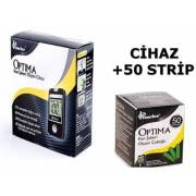 Optima Şeker Ölçüm Cihazı + 50 Adet Strip