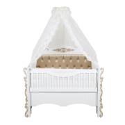 Bebetti 820G Payitaht Sallanır Beşik Tekstil+Beşik Seti Gold