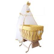 Bebetti 010-S Kristal Fiyonklu Beşik Tekstil+Beşik Seti Sarı