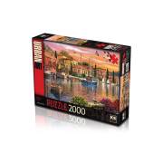 KS Games Puzzle 2000 Parça Harbour Sunset 11308