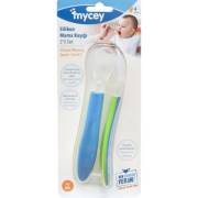 Mycey 6216 Silikon Uçlu Kaşık 2li Mavi