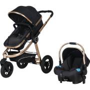 Prego 2046 Urban Gold Travel Bebek Arabası Siyah