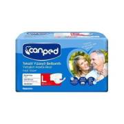 Canped Belbantlı Tekstil Yüzeyli Hasta Bezi Large 30lu