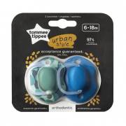 Tommee Tippee Urban Style Emzik 2 Adet ·6-18 ay - Erkek 