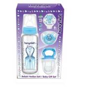 Hanymish 653 Yenidoğan Cam Hediye Seti 4lü - Mavi 