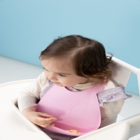 Wee Baby 927 Prime Silikon Mama Önlüğü Pembe