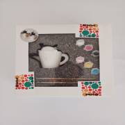 AtölyEmek 1 Adet  Fincan Kedisi Taş Saksı Boyama Seti