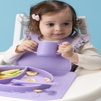 Wee Baby 926 Prime Silikon Kulplu Bardak Mor