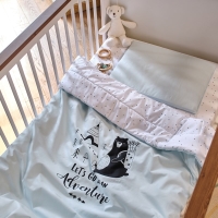 Funna Baby 9832 Nevresim Takımı - Lets Go - Mint - 100 x 150 cm