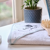 Funna Baby 9838 Üçgen Başlıklı Havlu Seti - Lets Go - Mint - 75 x 75 cm