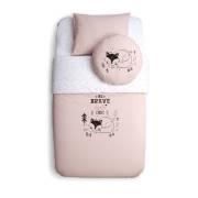 Funna Baby 9841 Yatak Örtü Seti - Be Brave - Pudra - 100 x 150 cm