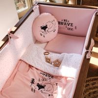 Funna Baby 9841 Yatak Örtü Seti - Be Brave - Pudra - 100 x 150 cm