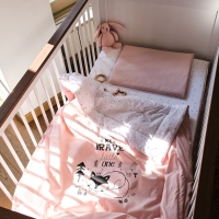 Funna Baby 9845 Nevresim Takımı - Be Brave - Pudra - 100 x 150 cm