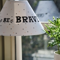 Funna Baby 9848 Abajur - Be Brave - Pudra - Standard