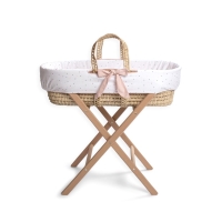 Funna Baby 9885 Hasır Sepet Seti - Be Brave - Pudra