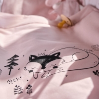 Funna Baby 9885 Hasır Sepet Seti - Be Brave - Pudra