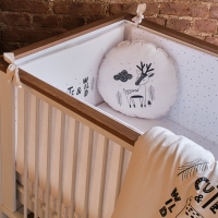 Funna Baby 9855 Yan Koruma Seti - Cute & Wild - Bej - 60 x 120 cm