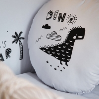 Funna Baby 9867 Yatak Örtü Seti - Dino - Mavi - 100 x 150 cm