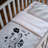 Funna Baby 9871 Nevresim Takımı - Dino - Mavi - 100 x 150 cm