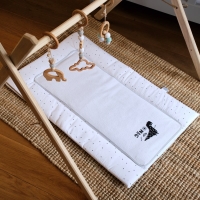 Funna Baby 9876 Altaçma Minderi - Dino - Mavi - 50 x 80 cm