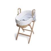 Funna Baby 9889 Hasır Sepet Seti - Dino - Mavi