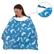 Sevi Bebe Tokalı Emzirme Örtüsü - Tüy Desen