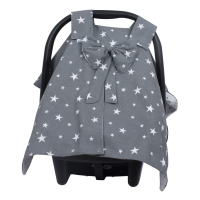 Sevi Bebe Fiyonklu Anakucağı Örtüsü Gri Yıldız