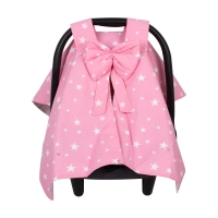 Sevi Bebe Fiyonklu Anakucağı Örtüsü Pembe Yıldız