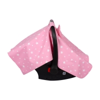 Sevi Bebe Fiyonklu Anakucağı Örtüsü Pembe Yıldız