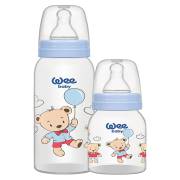 Wee Baby 125+250 ml 2li PP Biberon Set Balonlu Ayıcık Mavi